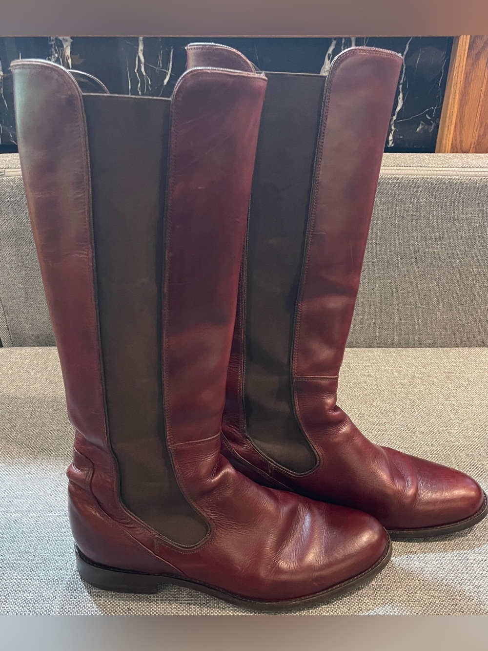 Wolverine 1000 Mile Darcy Riding Boots Cherry Red Leather Pull on Size 10B